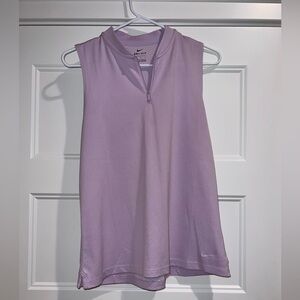 Nike Purple Sleeveless‎ Mandarin Collar Blouse